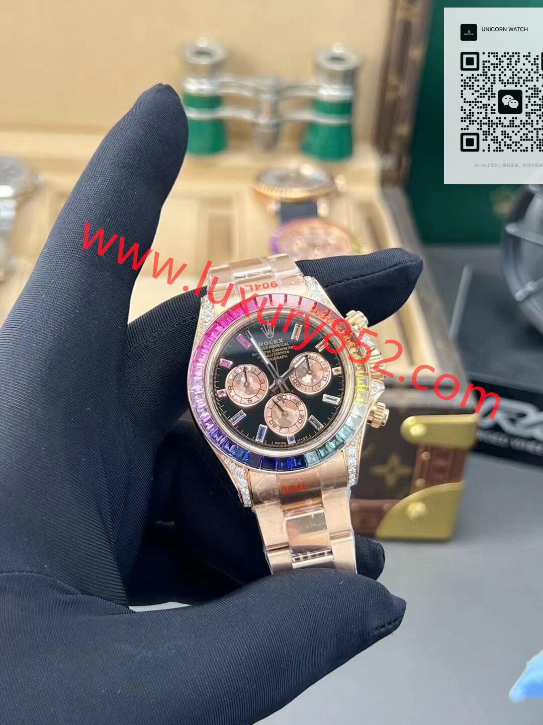 Clean廠 勞力士迪通拿 玫瑰金彩虹迪