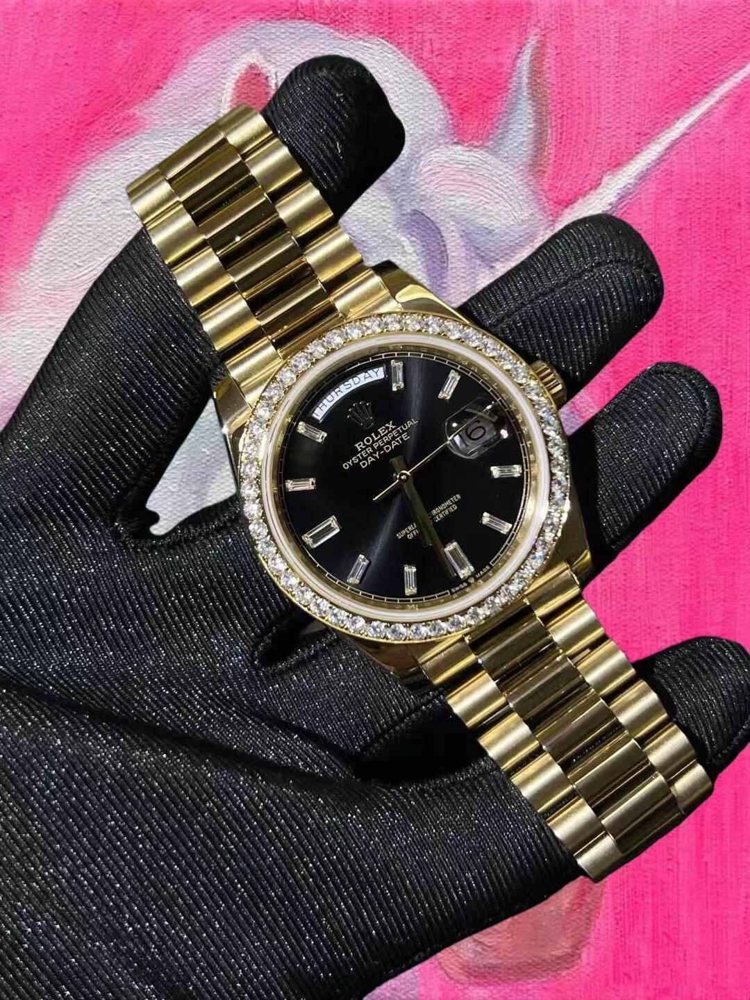 改裝定製 CBD廠 ROLEX Dateday 勞力士DD星期日曆 M228348RBR-0039 黑冰糖