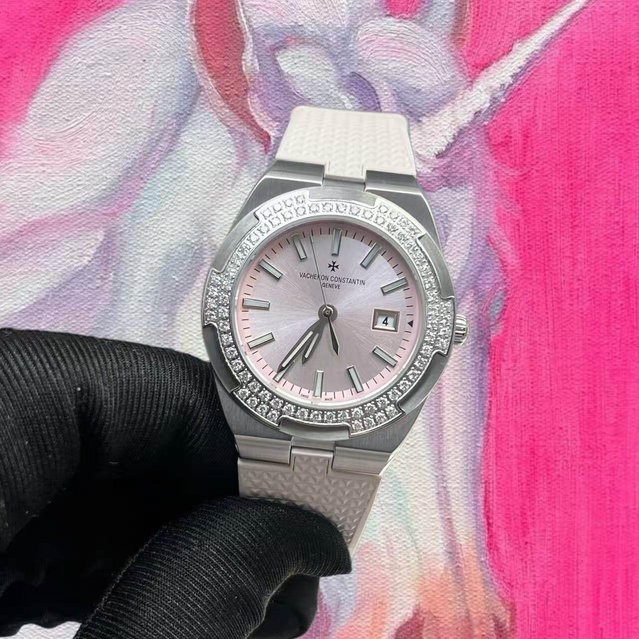 改裝定製 高仿 Vacheron Constantin 江詩丹頓 縱橫四海 女款 33mm