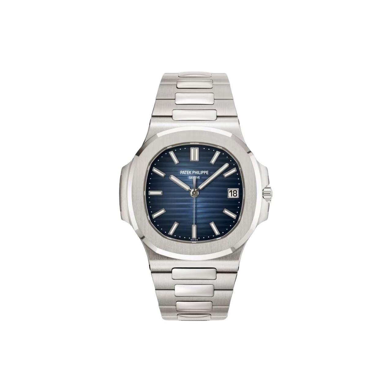 改裝定制 PATEK PHILIPPE 百達翡麗 運動優雅 NAUTILUS系列 鸚鵡螺 自動機械機芯 40mm 藍色錶盤