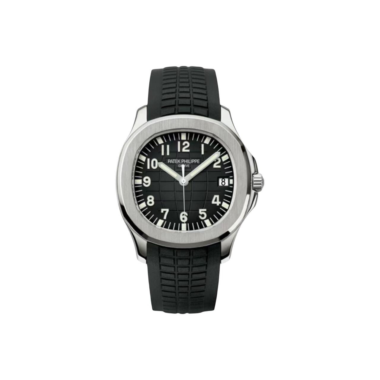 改裝定製 3K廠 PATEK PHILIPPE 高仿百達翡麗手雷 AQUANAUT系列 自動機械機芯 男錶 黑色錶盤 