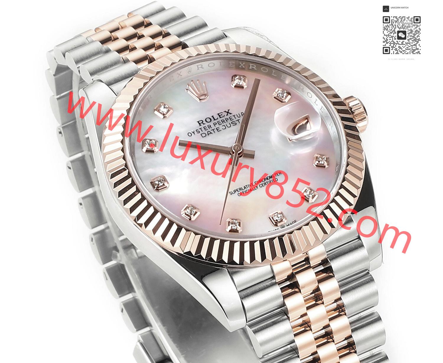 DDF廠 ROLEX 勞力士 日志型系列 白/間金/玫瑰間金 M126333-0006 41mm