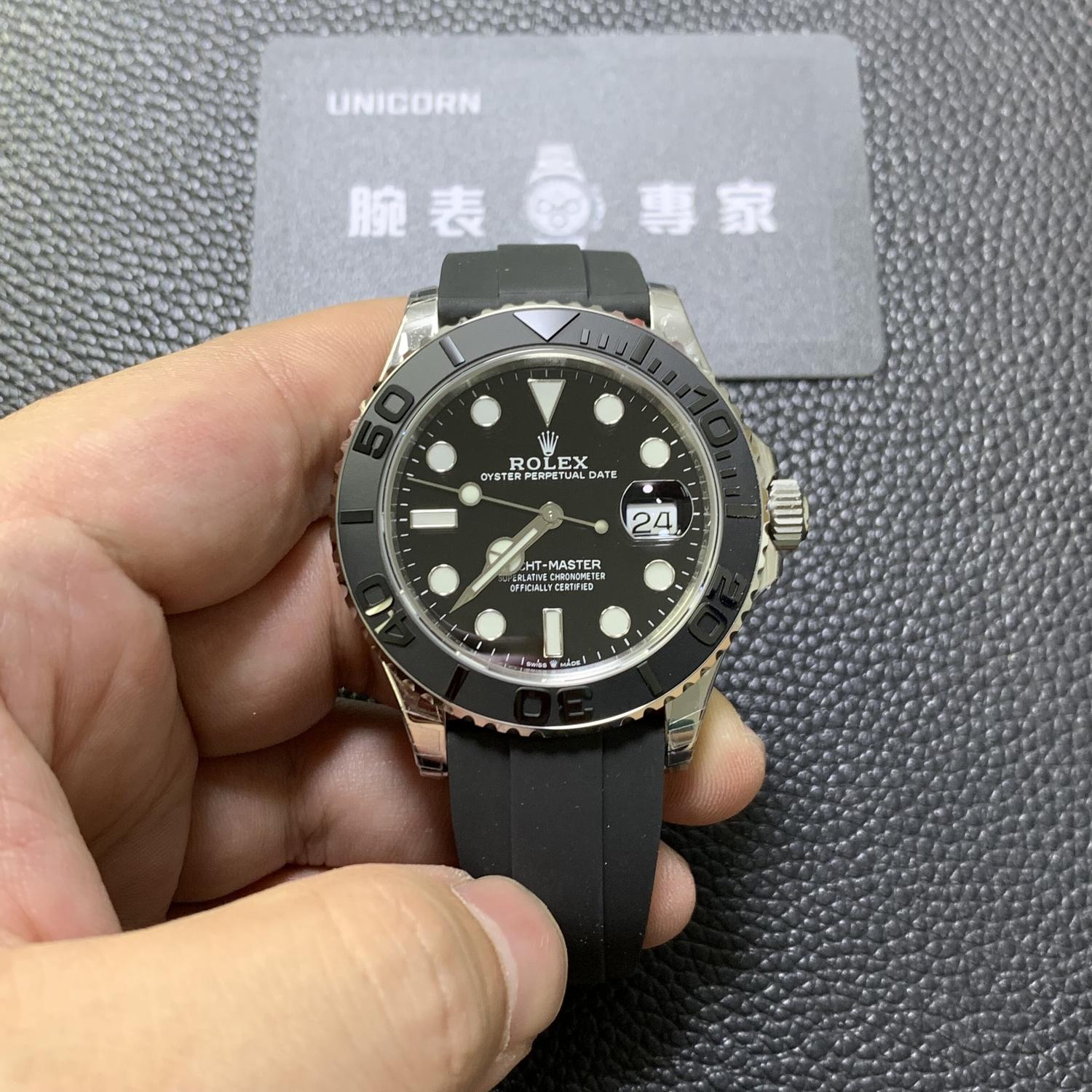 香港Clean廠官網 勞力士遊艇名仕 高仿手錶 C廠 遊艇 M126655-0002 玫瑰金遊艇