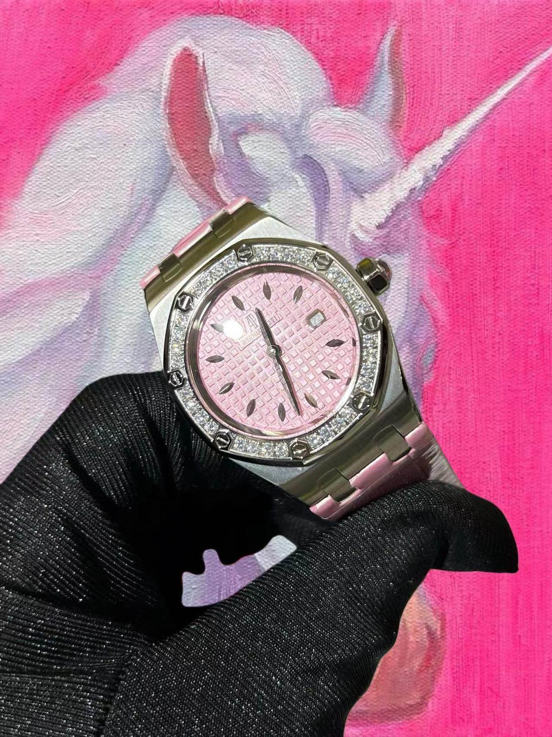 改裝定製 Audemars Piguet 愛彼 皇家橡樹 67601ST 33mm 女士