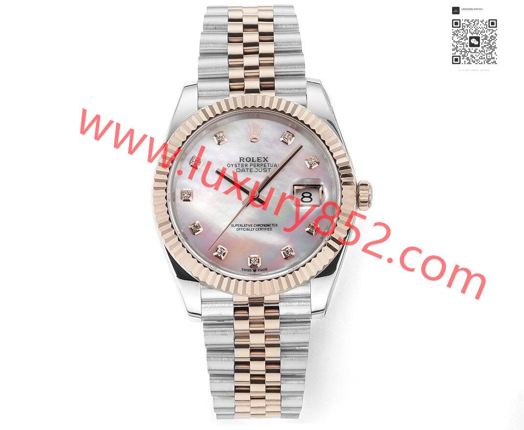 DDF廠 ROLEX 勞力士 日志型系列 白/間金/玫瑰間金 M126333-0006 41mm