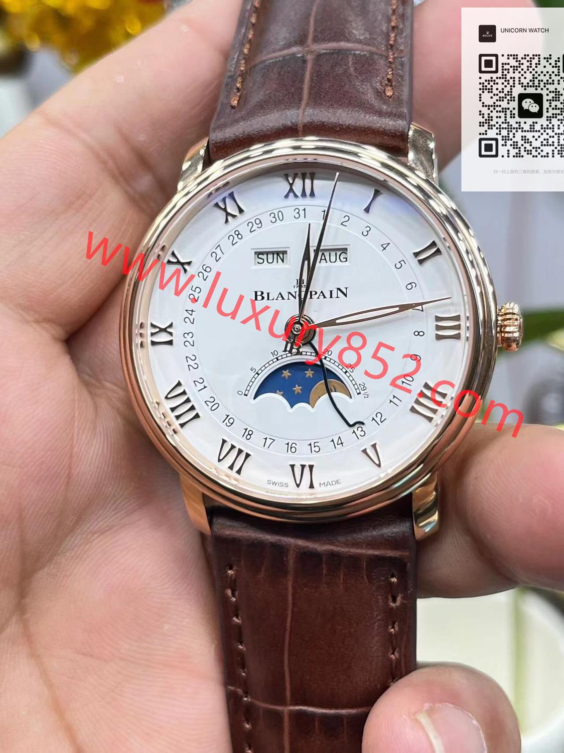 APS廠 BLANCPAIN 寶珀 經典系列 VILLERET 月相 女錶