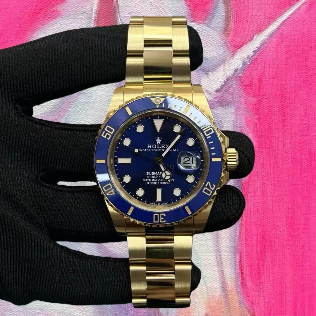 改裝定製 VS廠 高仿ROLEX Submariner 勞力士全金藍水鬼 M126618lb-0002 包金工藝