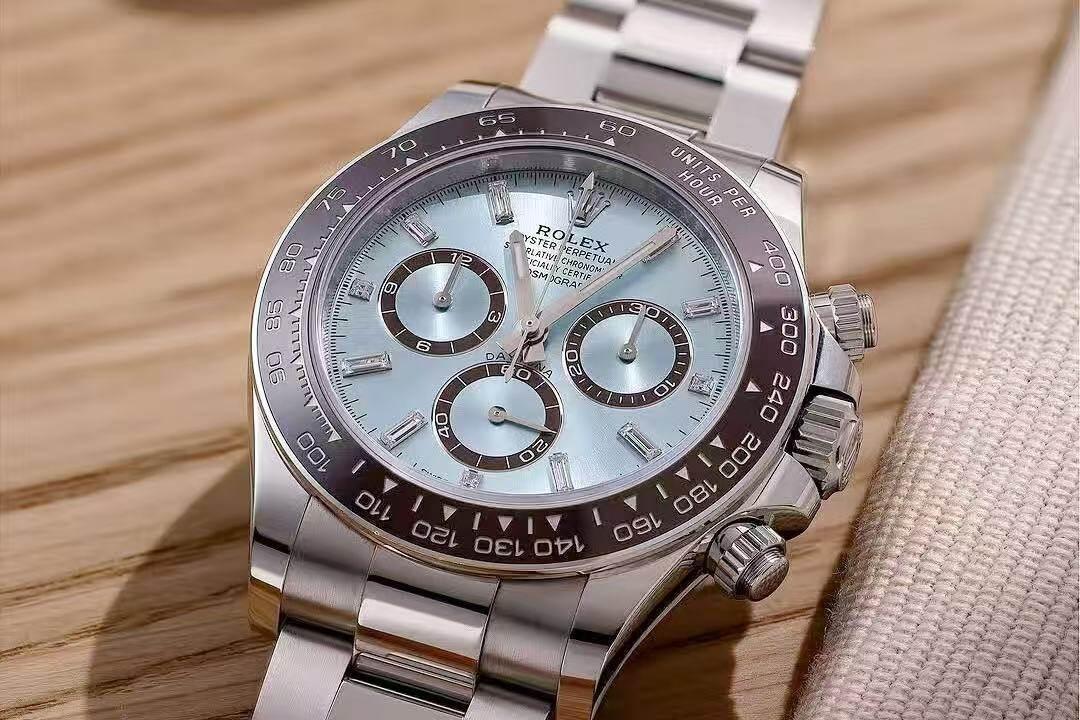 「 Rolex Daytona QF廠V5配重版 m126506-0001 冰藍背透測評!」