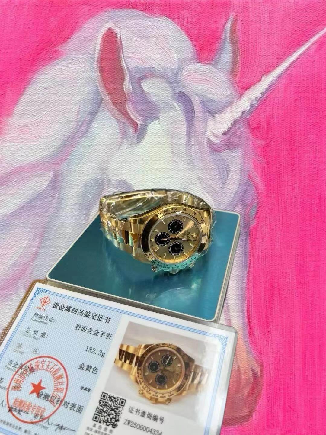 改裝定製 勞力士 Rolex daytona 地通拿全金余文樂 M126508-0006