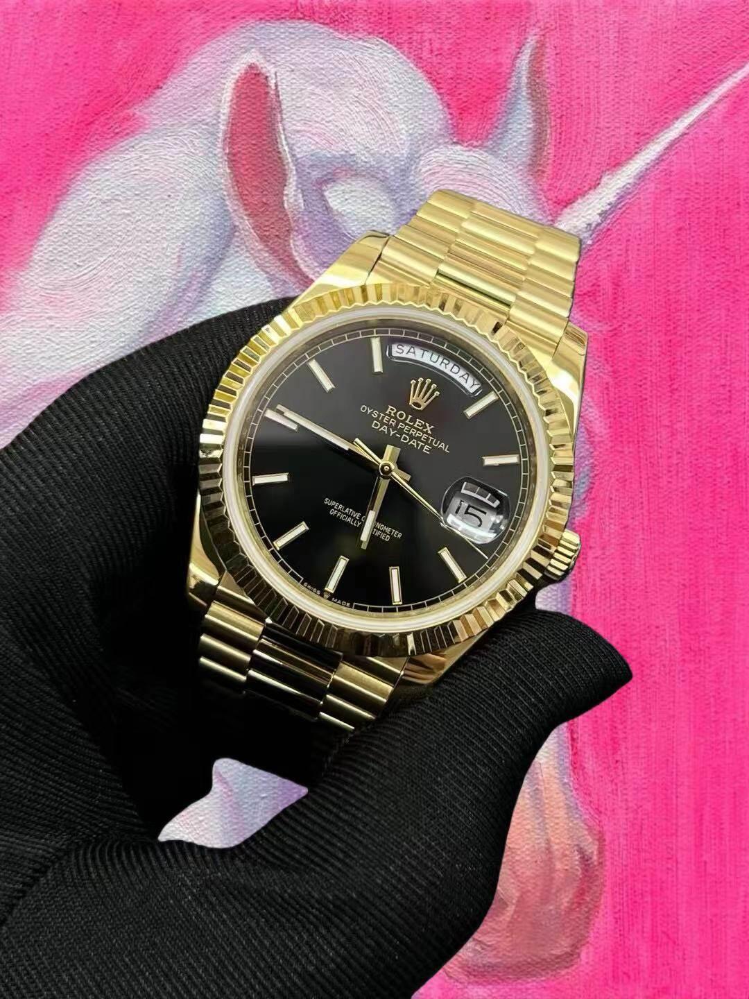 改裝定製 勞力士 Rolex day-date 黑冰糖 M228238-0067