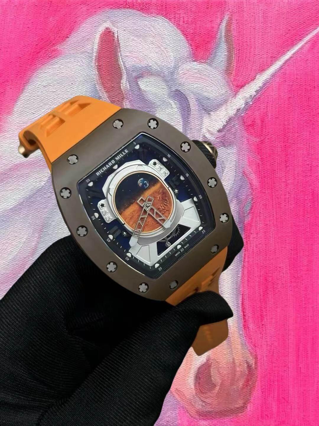 改裝定制 Richard Mille 理查德米爾 RM 52-05 陀飛輪 火星人