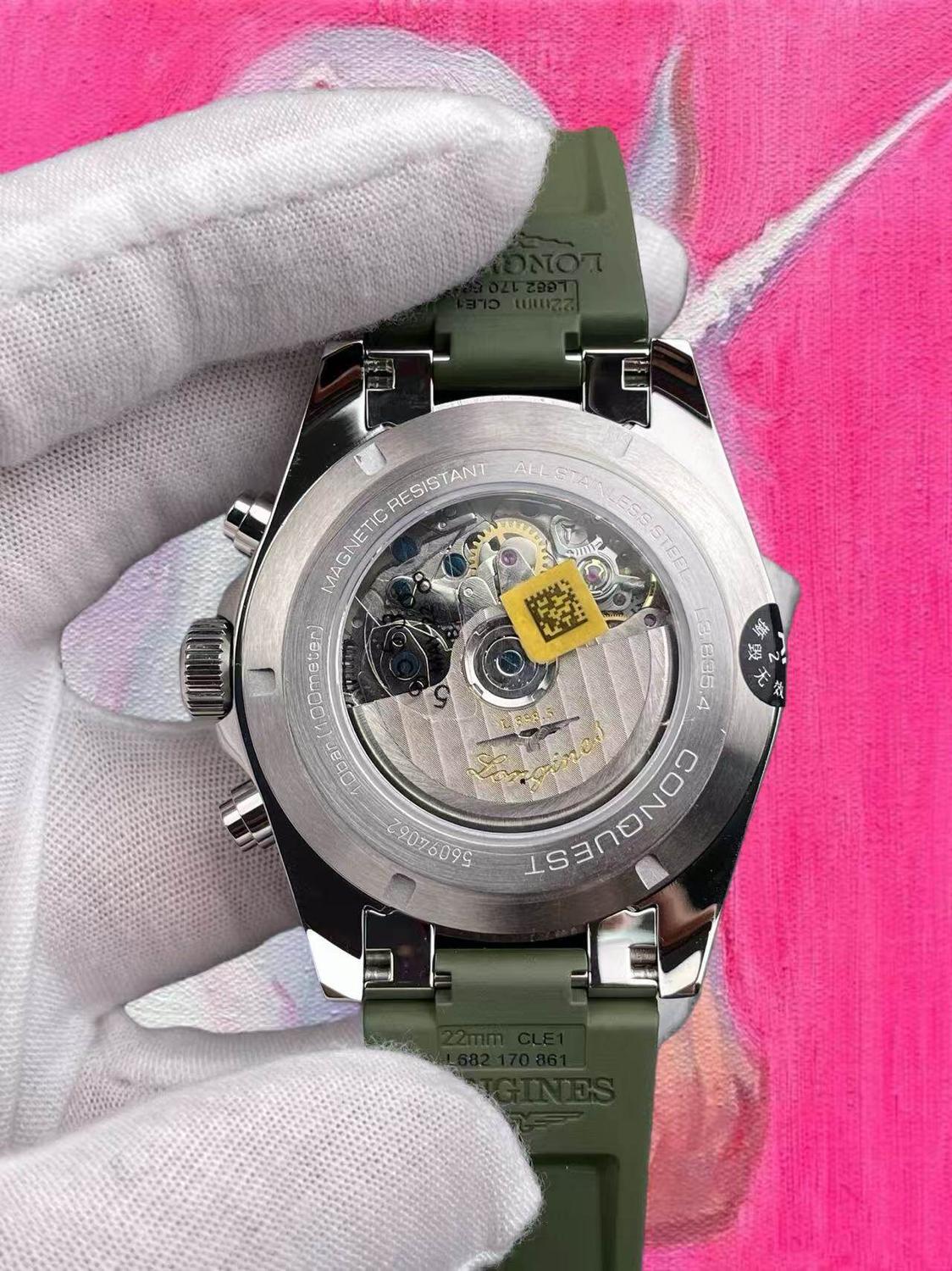 AF廠 浪琴康卡斯計時 綠熊貓盤 42mm 7750機芯