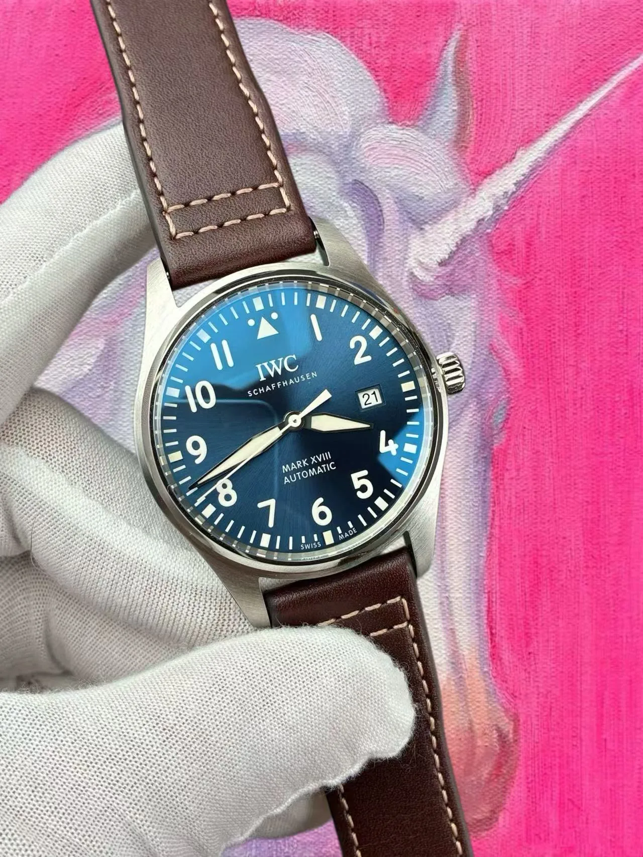 A7廠（原V7）IWC萬國 馬克十八 藍盤 40mm 2892機芯