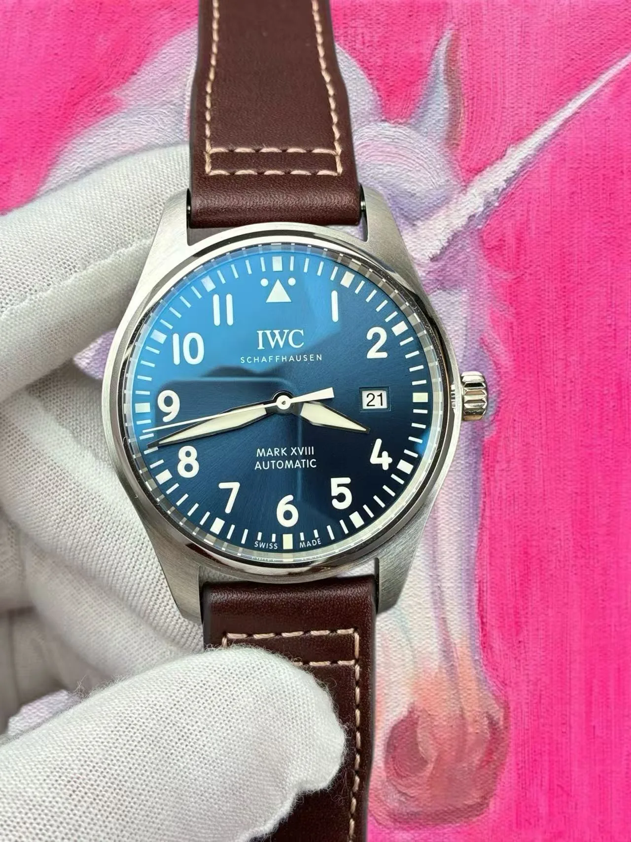 A7廠（原V7）IWC萬國 馬克十八 藍盤 40mm 2892機芯