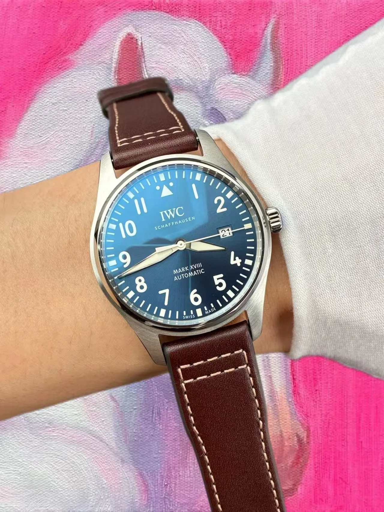 A7廠（原V7）IWC萬國 馬克十八 藍盤 40mm 2892機芯
