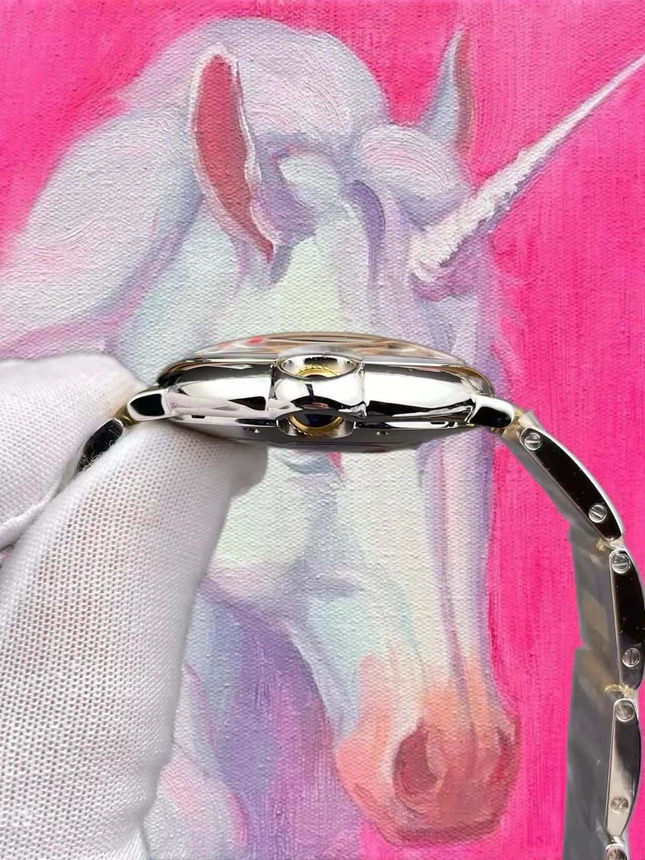 AF廠 卡地亞 藍氣球 間金 白盤羅馬 36mm NH05機芯