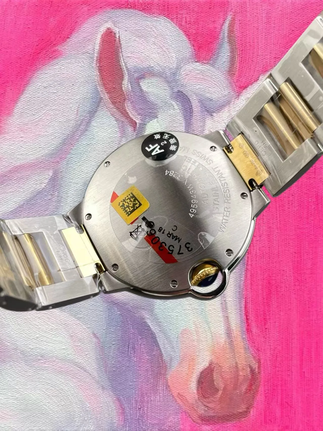 AF廠 卡地亞 藍氣球 間金 白盤羅馬 36mm NH05機芯
