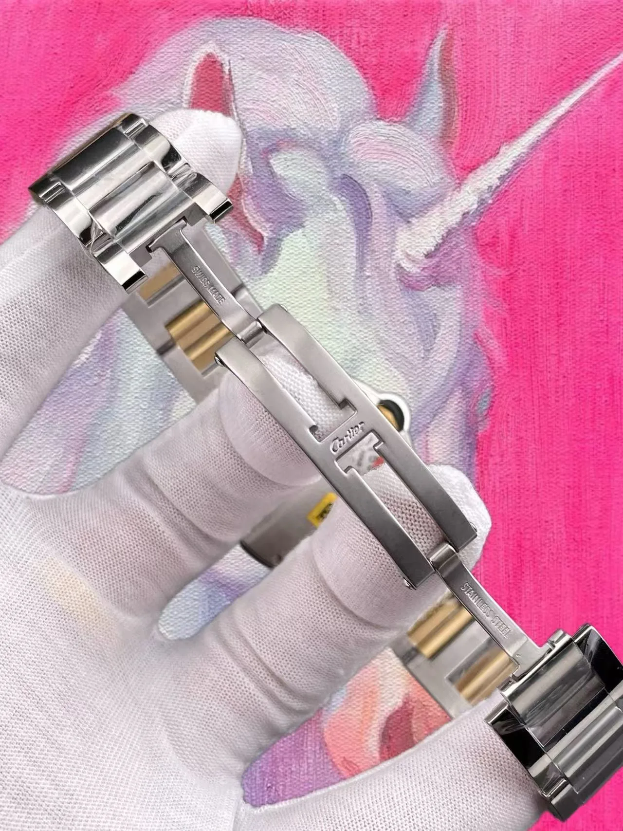 AF廠 卡地亞 藍氣球 間金 白盤羅馬 36mm NH05機芯