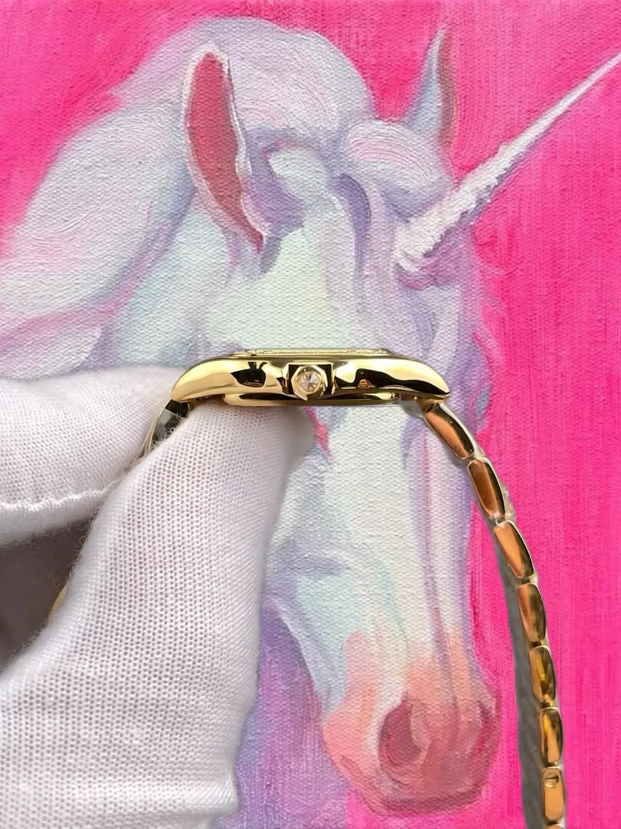 AF廠 卡地亞 獵豹 Panthère 全金鑲鑽圈小號 22x30mm 石英款