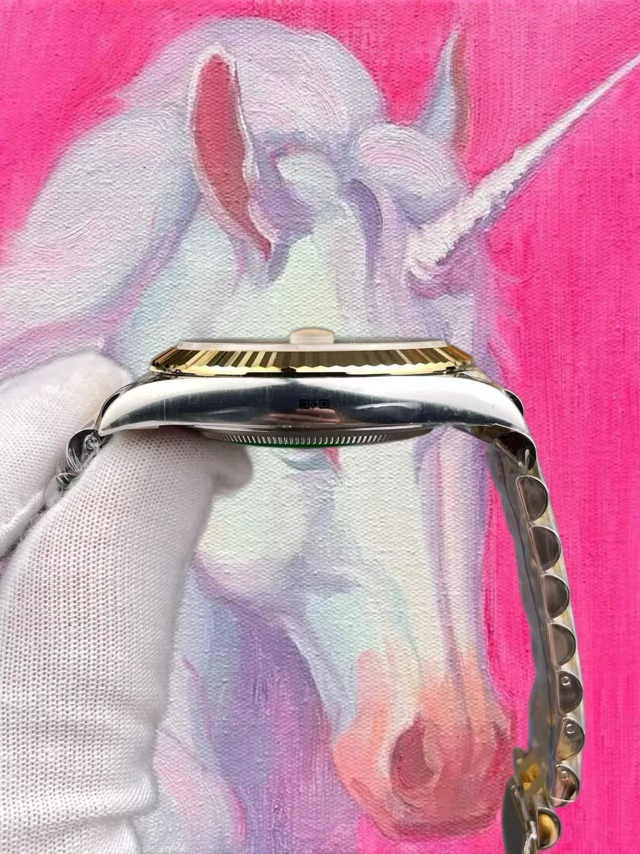 ARF廠 勞力士 日志型 41mm 間金鑽刻香檳盤 五珠鏈 丹東3235機芯