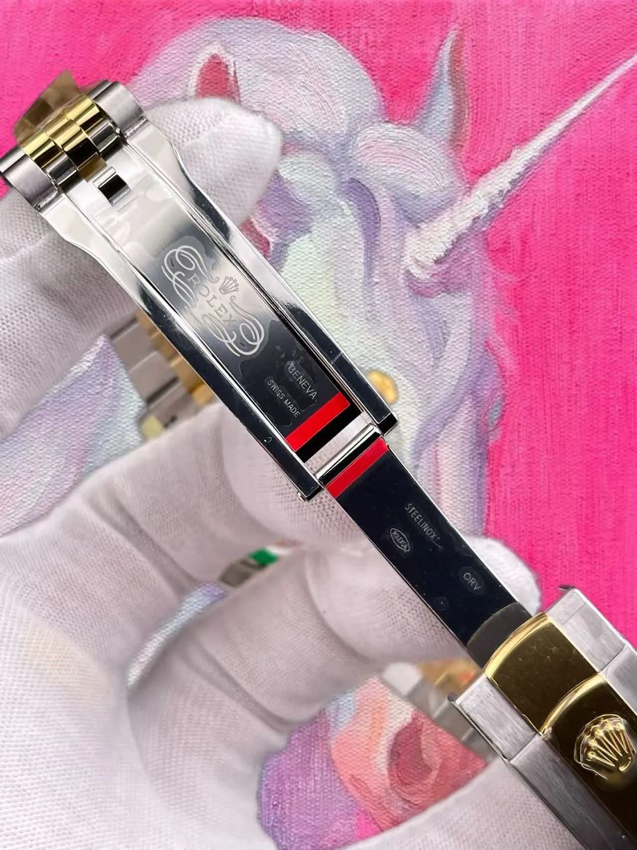 ARF廠 勞力士 日志型 41mm 間金鑽刻香檳盤 五珠鏈 丹東3235機芯