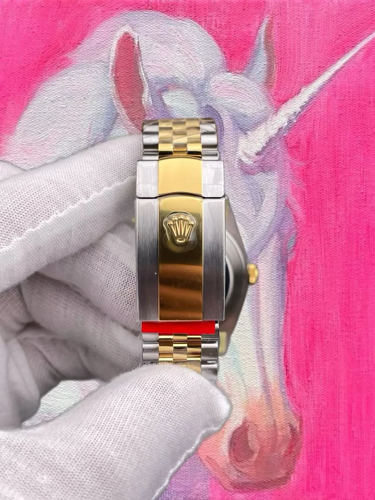 ARF廠 勞力士 日志型 41mm 間金鑽刻香檳盤 五珠鏈 丹東3235機芯