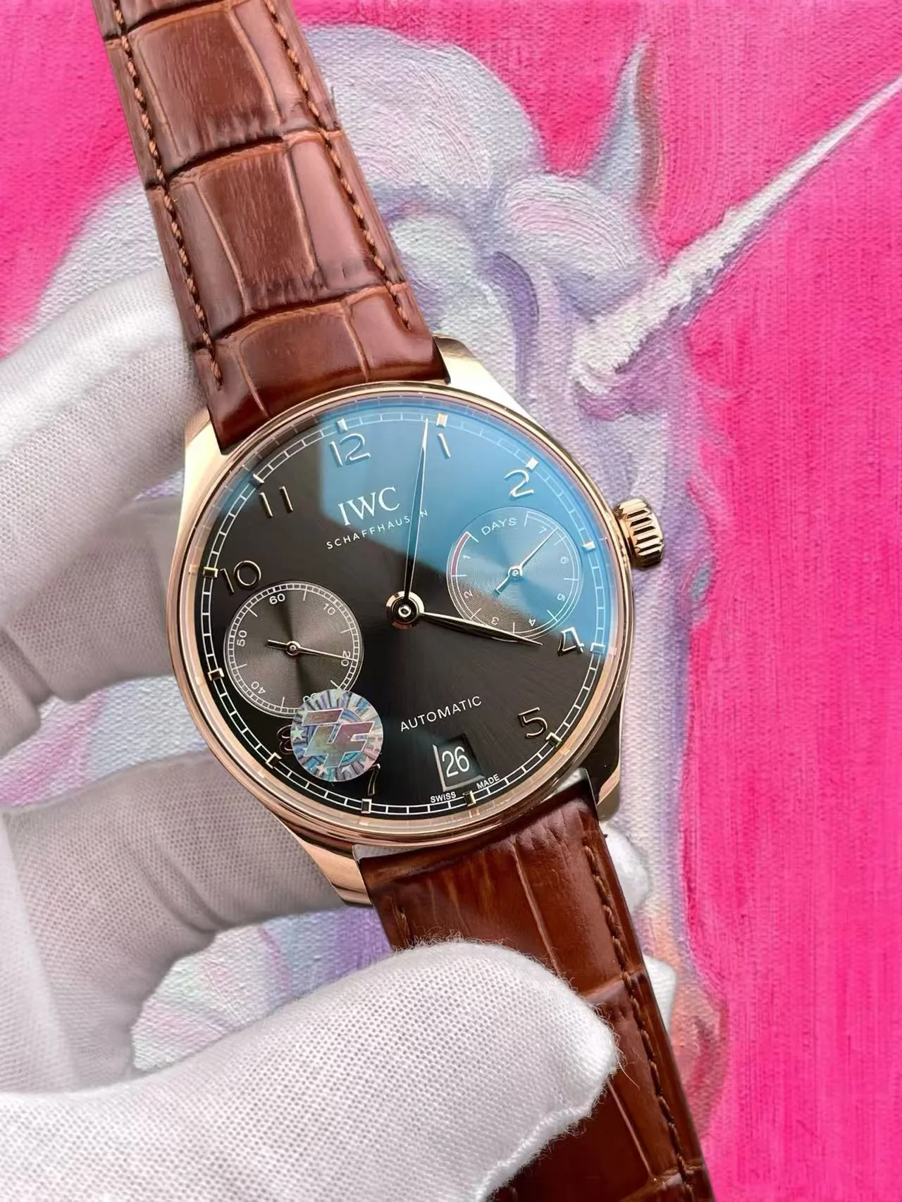 AZ廠 萬國 葡七 玫瑰金 灰盤金針 42mm 52010機芯