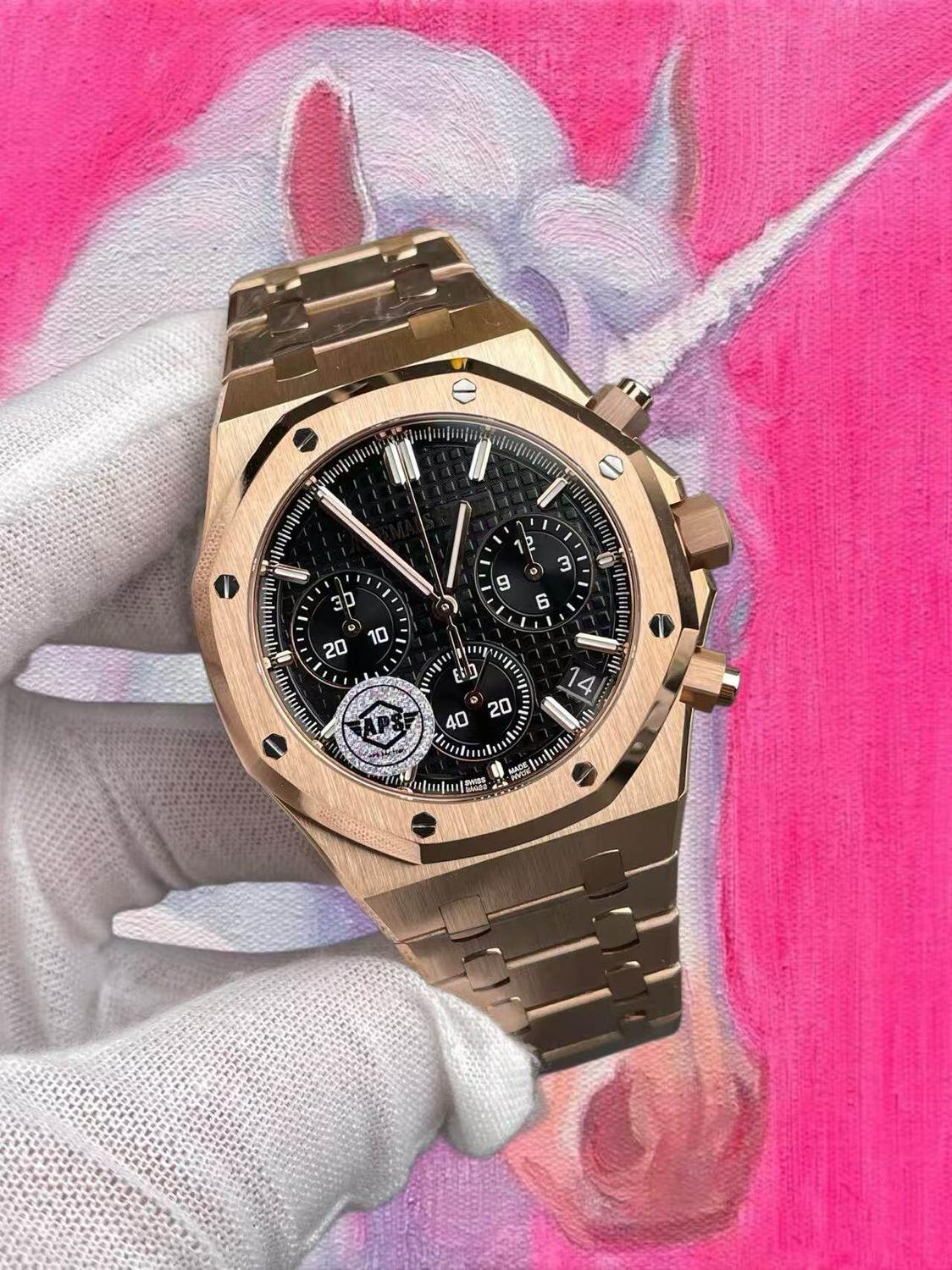 APS廠 愛彼 皇家橡樹 26240 玫瑰金黑盤 41mm
