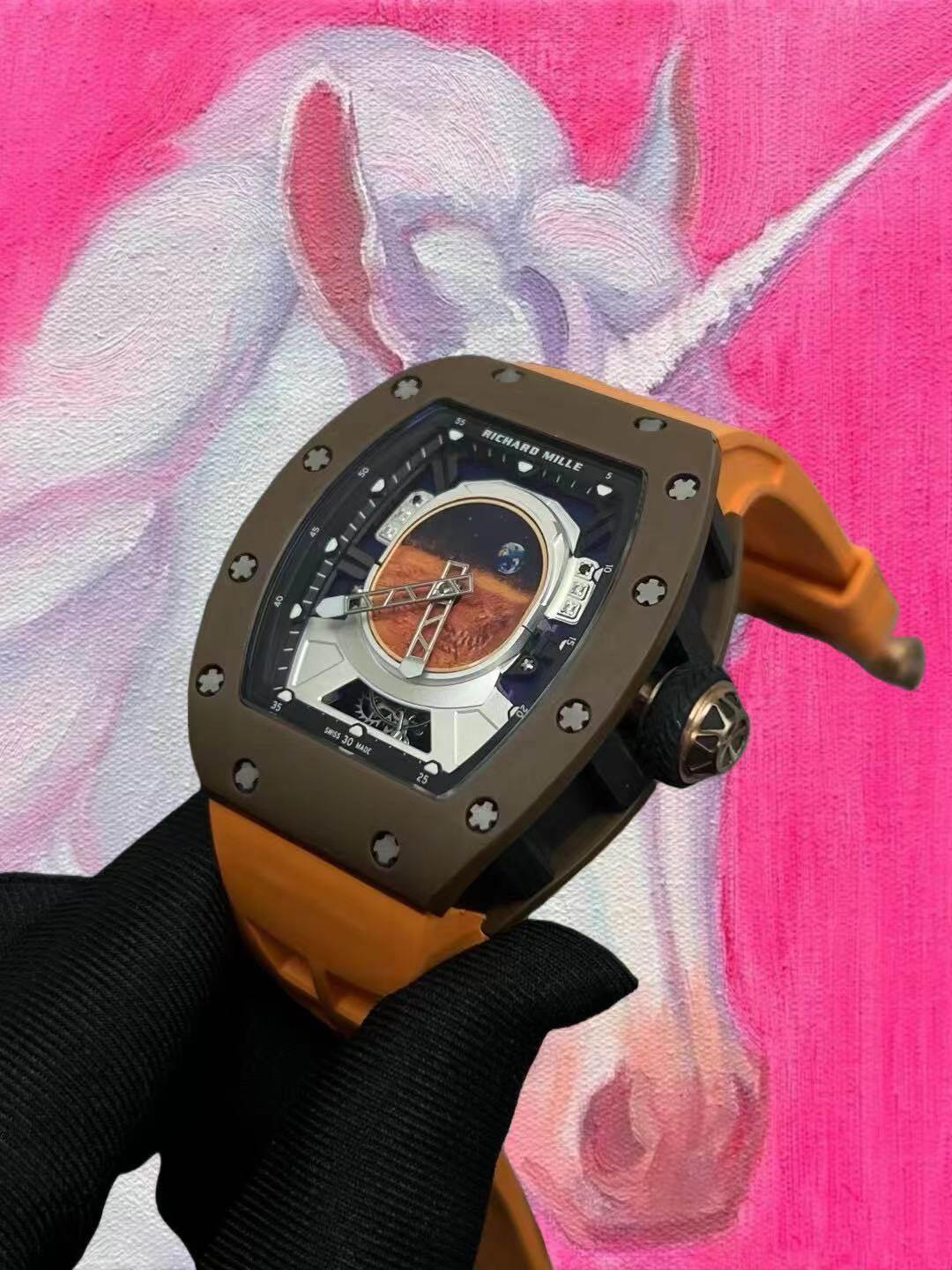 改裝定制 Richard Mille 理查德米爾 RM 52-05 陀飛輪 火星人