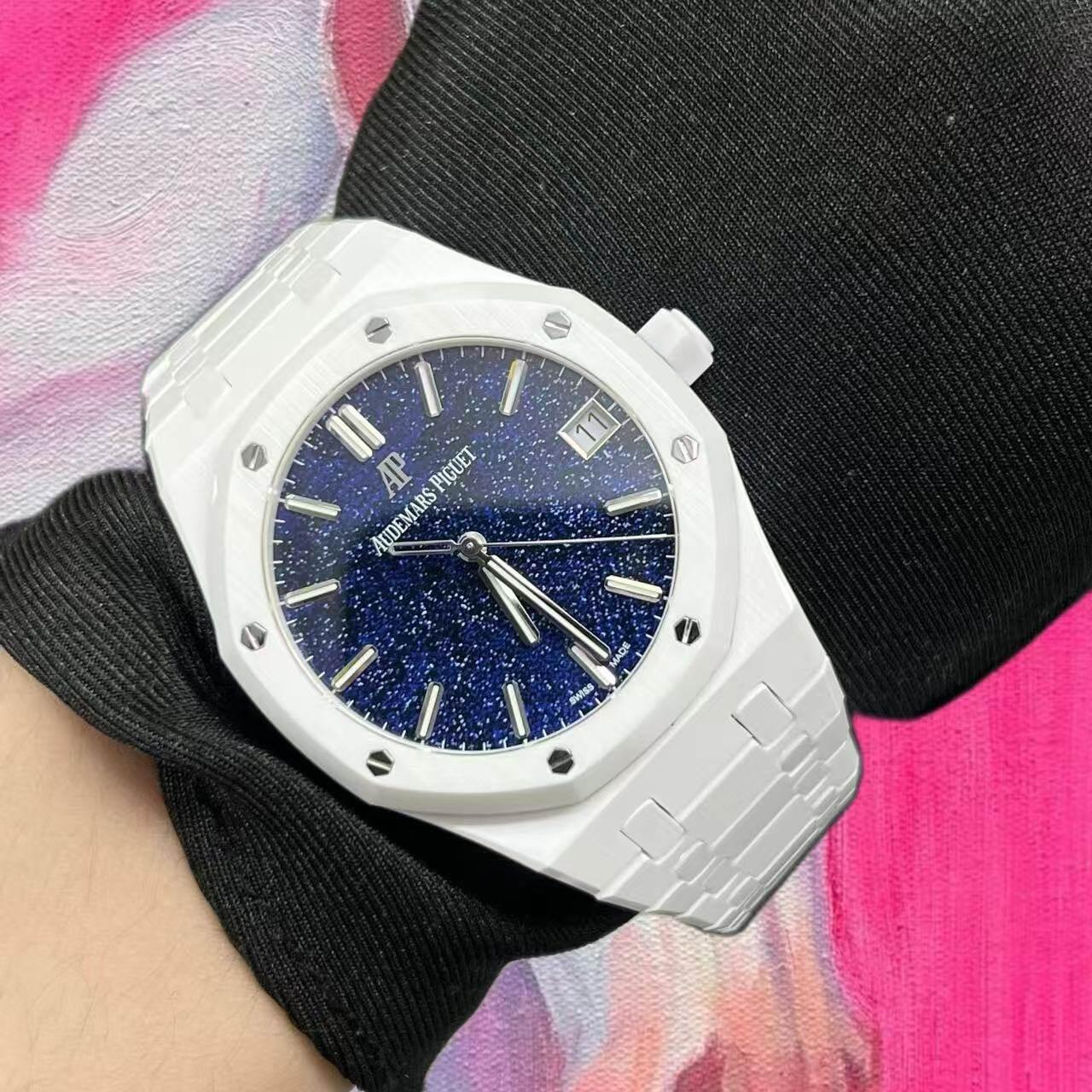 改裝定製 Audemars Piguet 愛彼 皇家橡樹 15500ST.OO.1220ST.04 星空盤