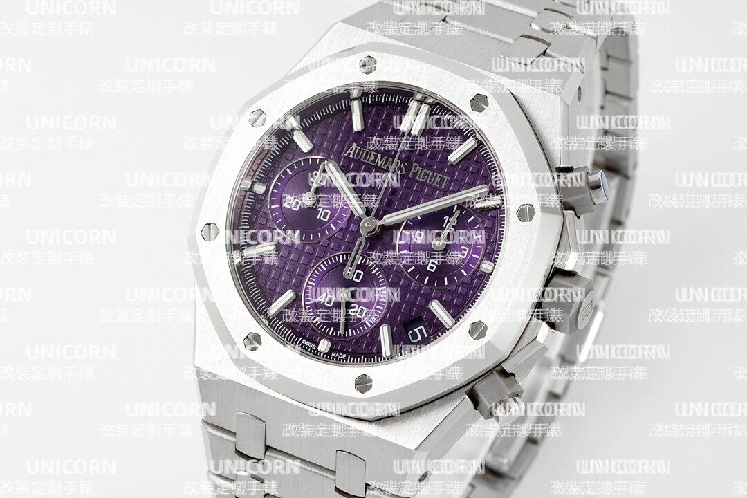 APS廠 AUDEMARS PIGUET 愛彼皇家橡樹ROYAL OAK 41mm 紫色錶盤