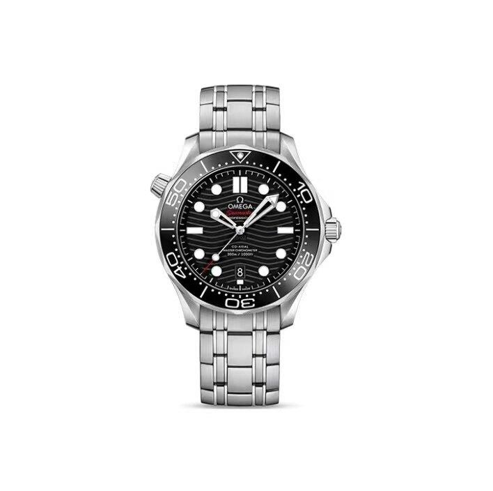 VS廠 OMEGA 歐米伽 海馬系列 夜光潛水 42mm 精鋼黑盤自動機械腕錶男