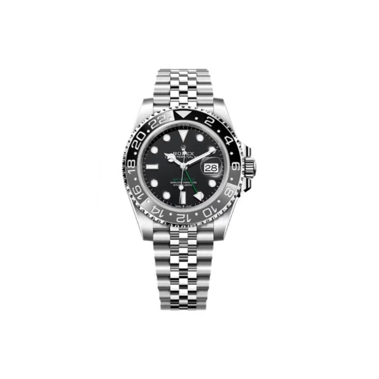CLEAN廠 ROLEX勞力士 格林尼治II型 自動機械機芯 40mm 黑色錶盤 灰蛋圈 M126710GMR-0003