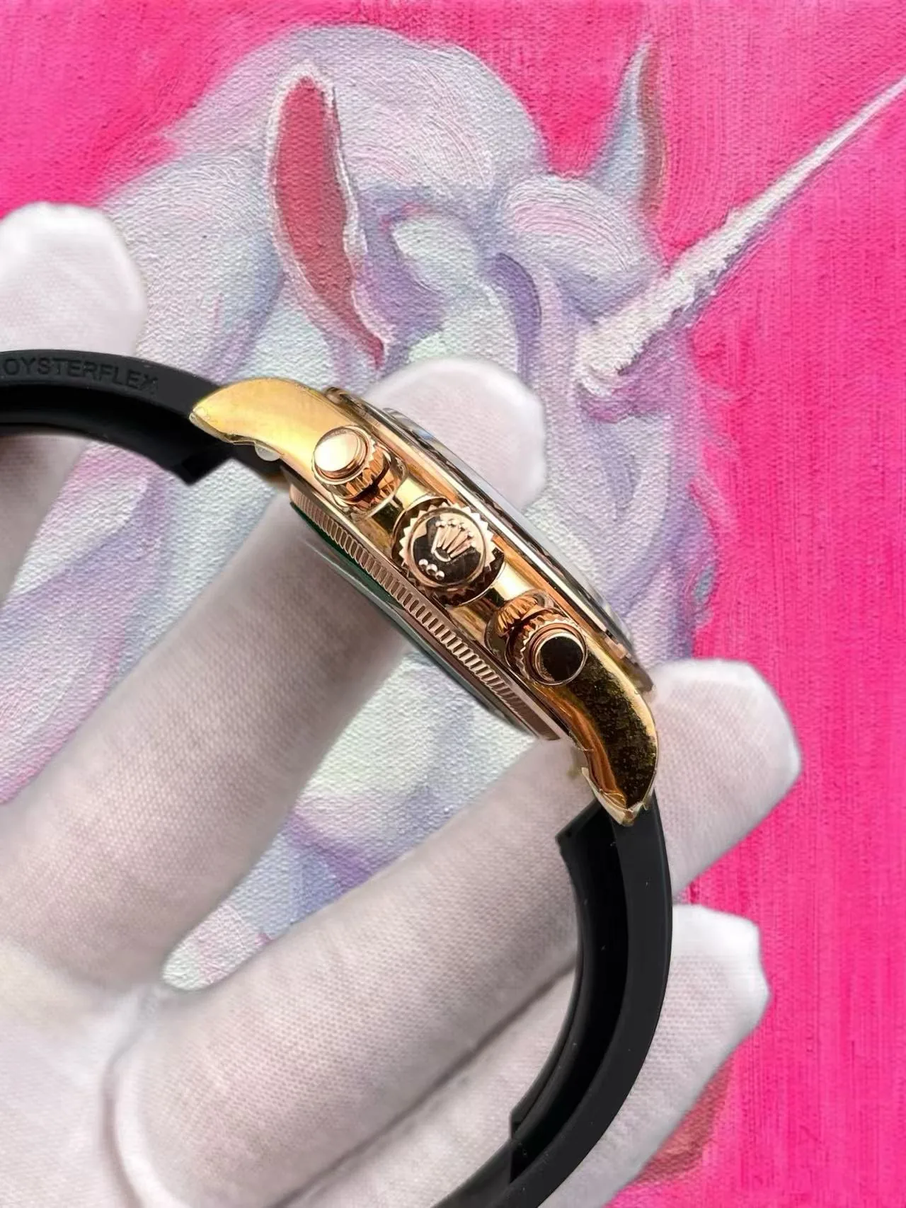 BT廠 勞力士 迪通拿 貝嫂款 玫瑰金膠帶 40mm 4131機芯