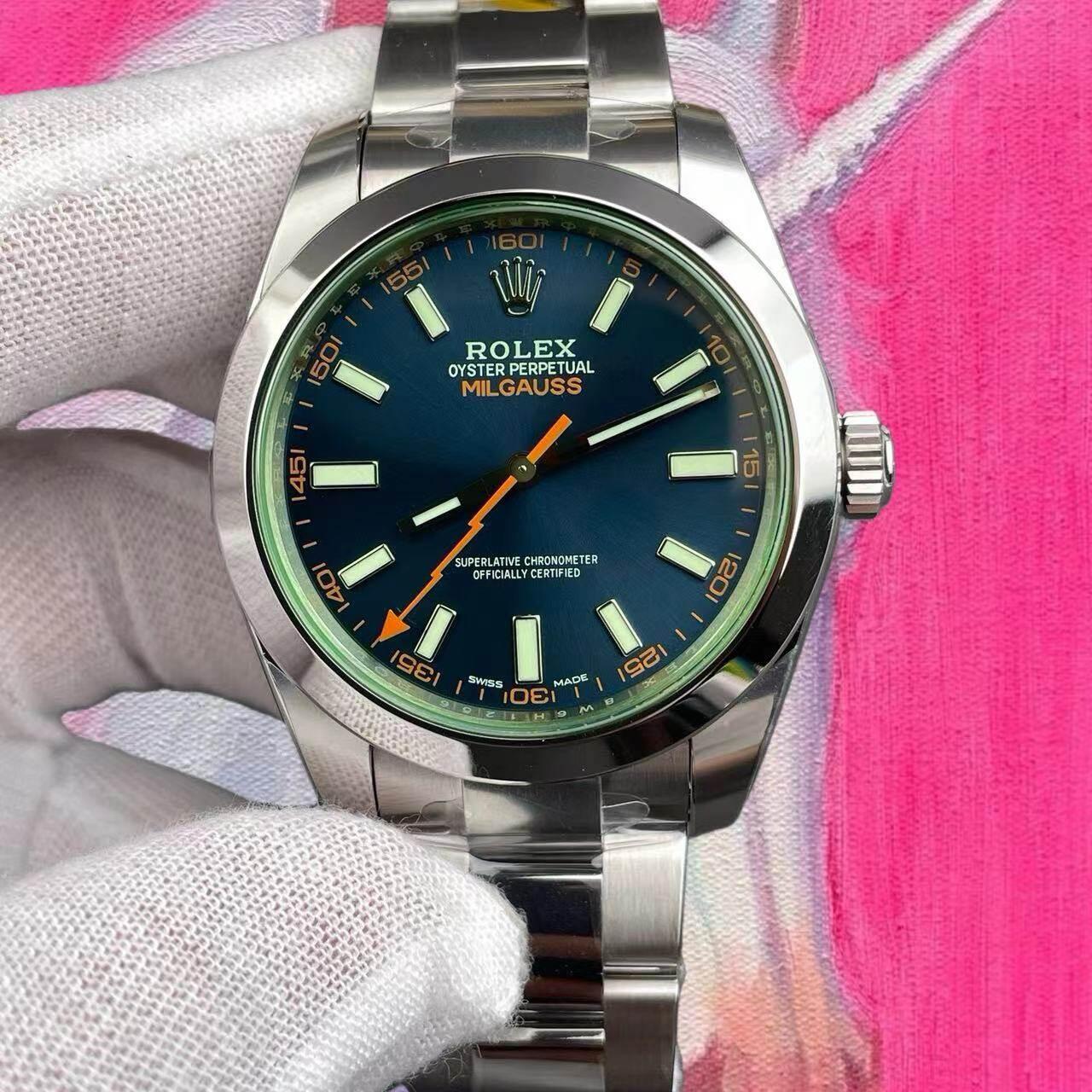  VS廠勞力士 高仿Rolex 防磁型 綠玻璃 閃電針 M116400gv-0001