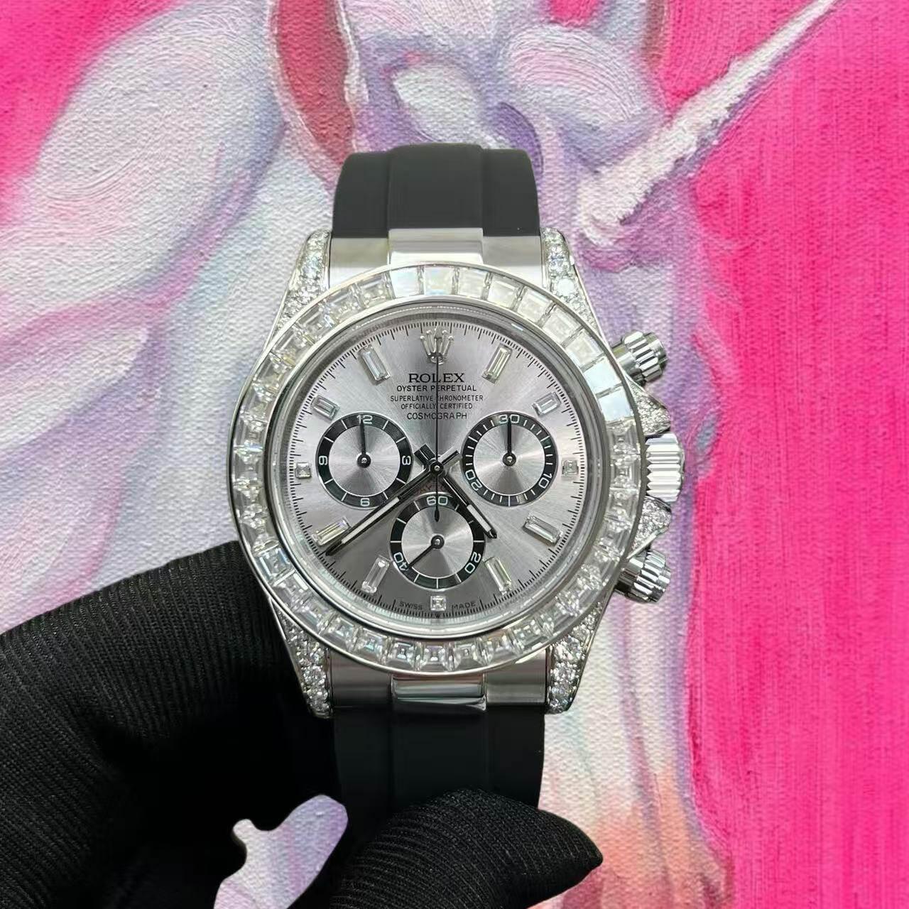 改裝定製 高仿 ROLEX Daytona 勞力士地通拿 M126519ln-0006 水泥灰