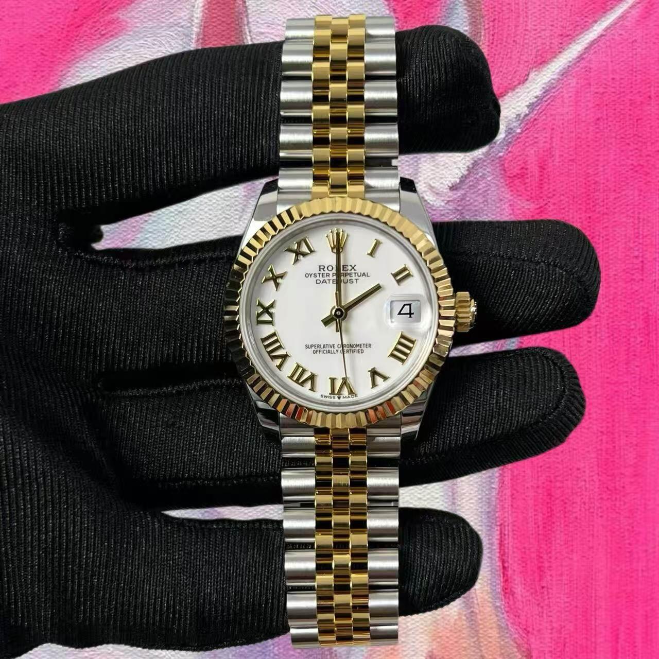 改裝定制 高仿ROLEX datejust ARF廠勞力士日誌 m278273-0002 羅馬刻度 白盤