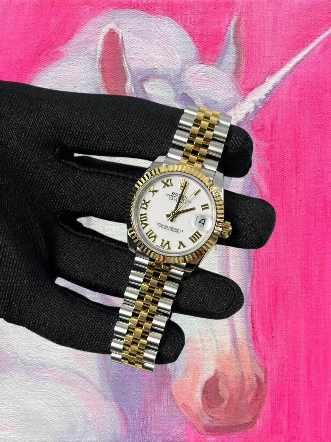 改裝定制 ROLEX datejust ARF廠勞力士日誌 m278273-0002 羅馬刻度 白盤