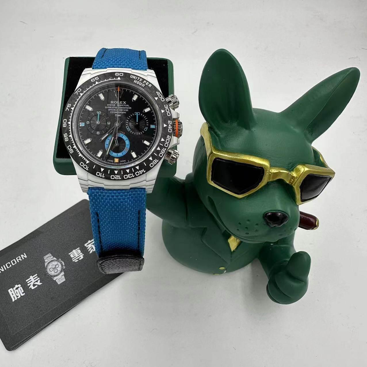 DIW廠改裝 ROLEX勞力士 碳纖維迪通拿 4130機芯 海洋白