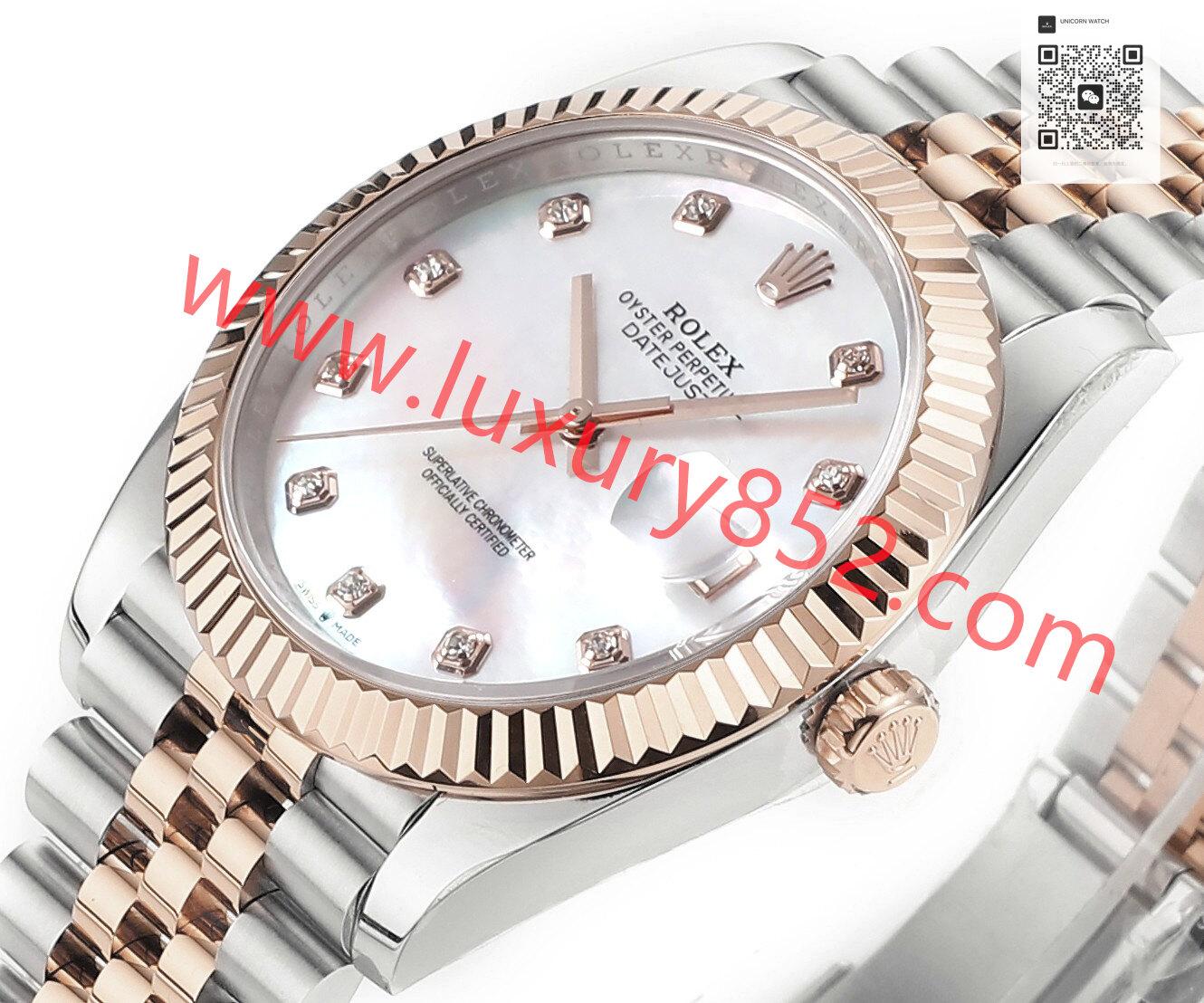 DDF廠 ROLEX 勞力士 日志型系列 白/間金/玫瑰間金 M126333-0006 41mm
