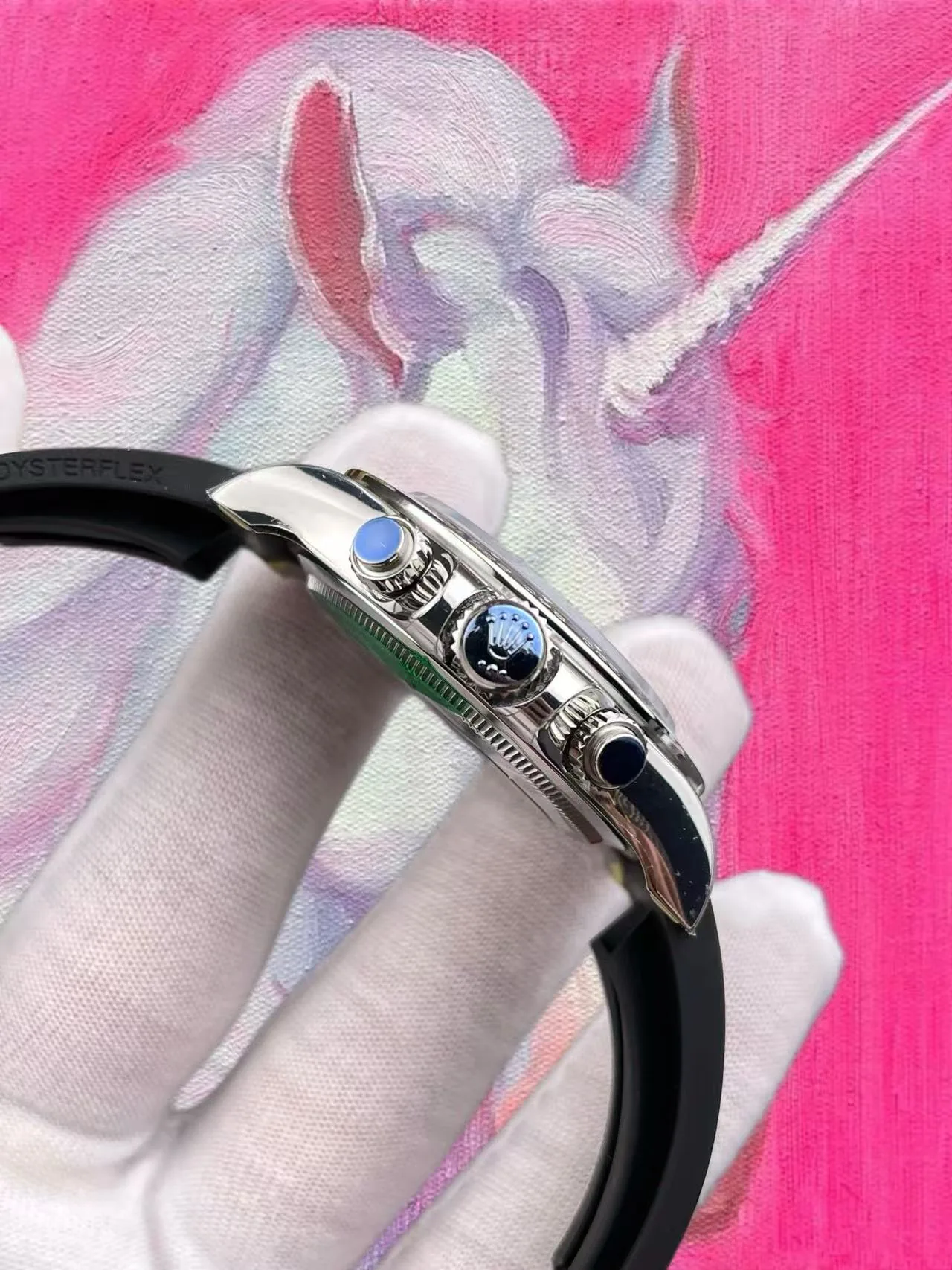 EWE廠 勞力士 迪通拿 水泥灰盤 膠帶 40mm 4131機芯