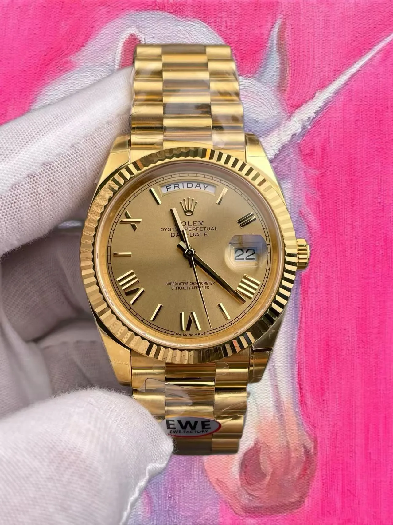 EWE廠 勞力士 星期日曆型 全金DD 40mm 3255機芯 配重160G
