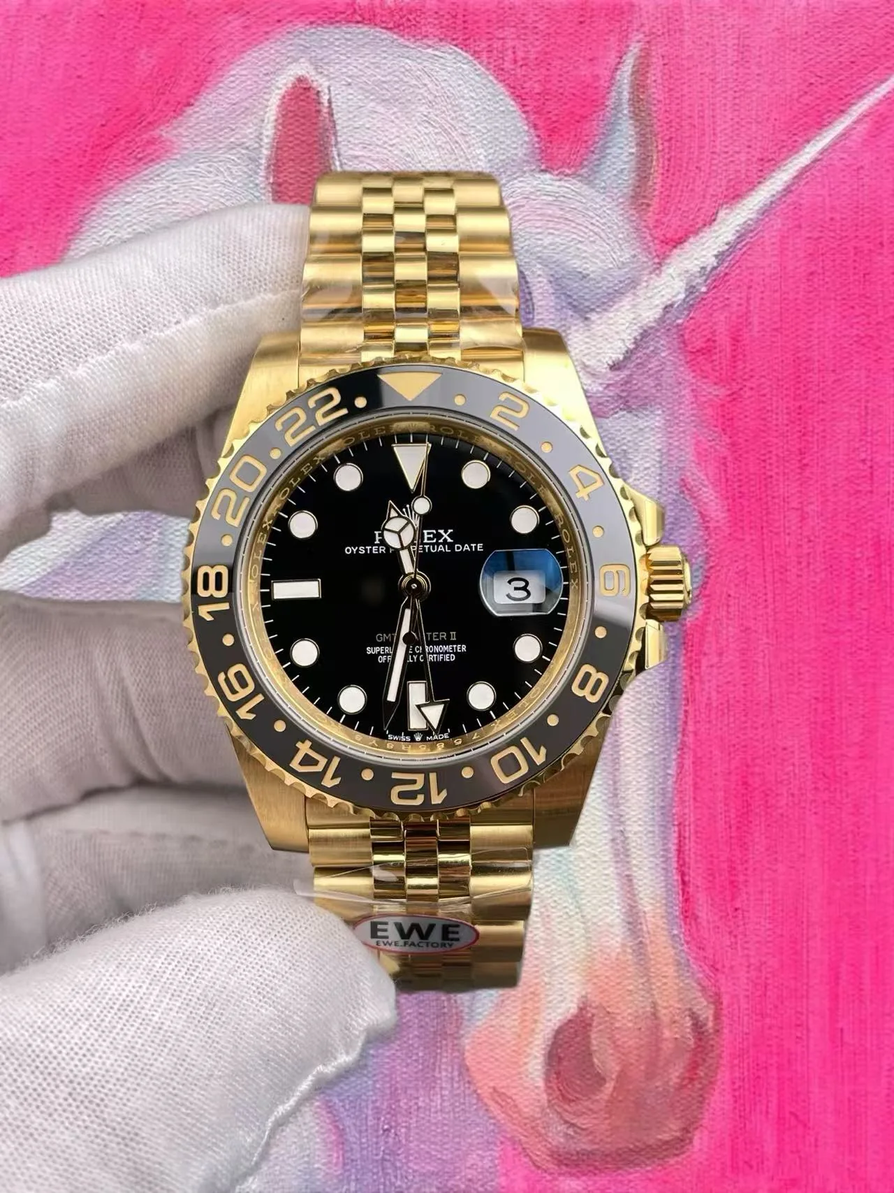 EWE廠 勞力士 格林尼治 全金皮蛋圈 GMT 40mm 3285機芯