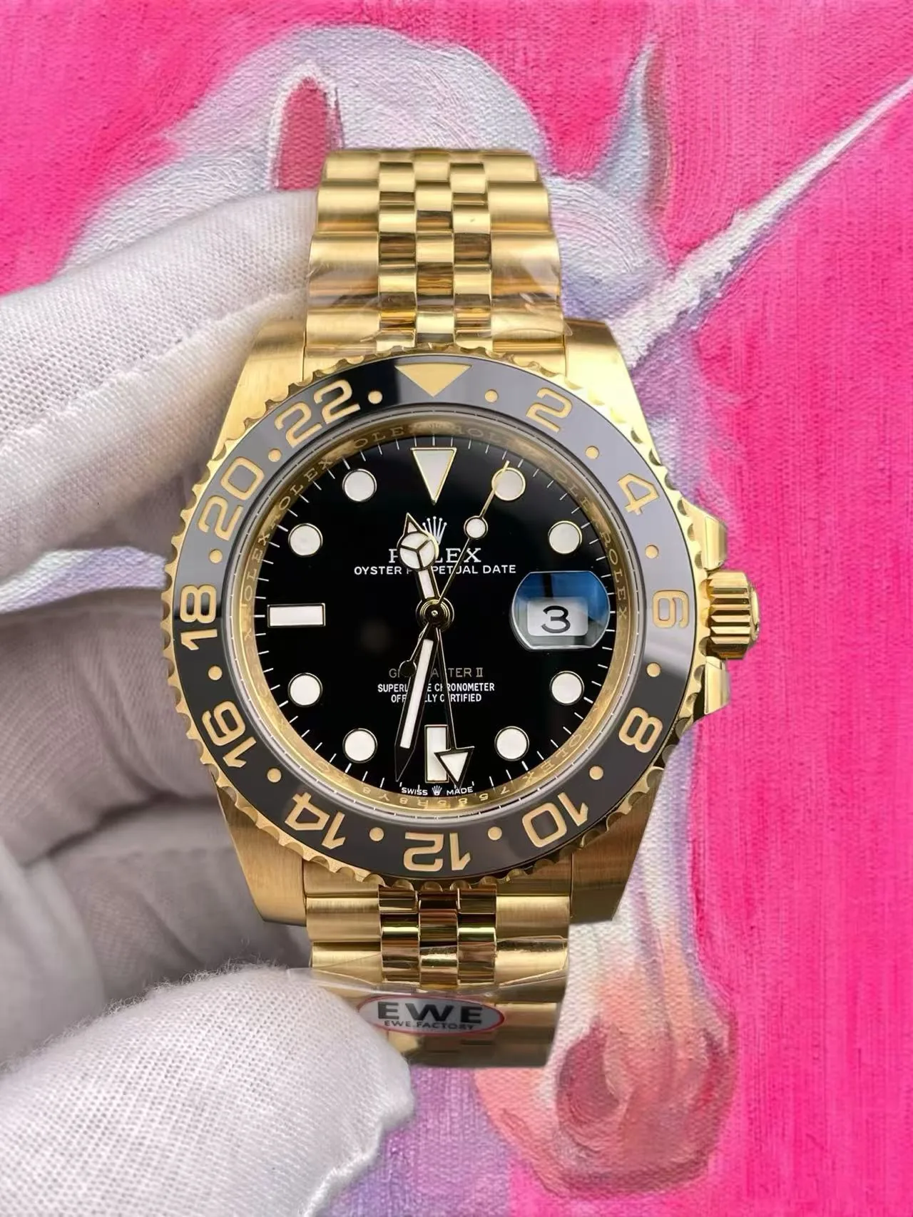 EWE廠 勞力士 格林尼治 全金皮蛋圈 GMT 40mm 3285機芯