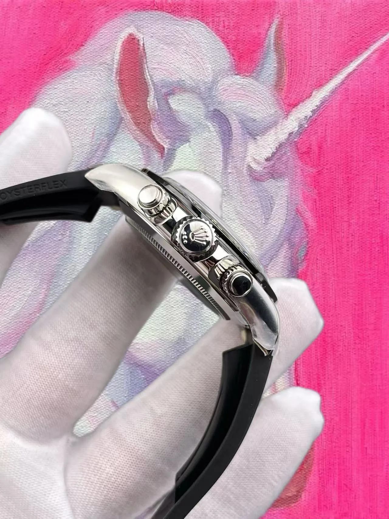 EWE廠 勞力士 迪通拿 水泥灰盤 膠帶 40mm 4130機芯