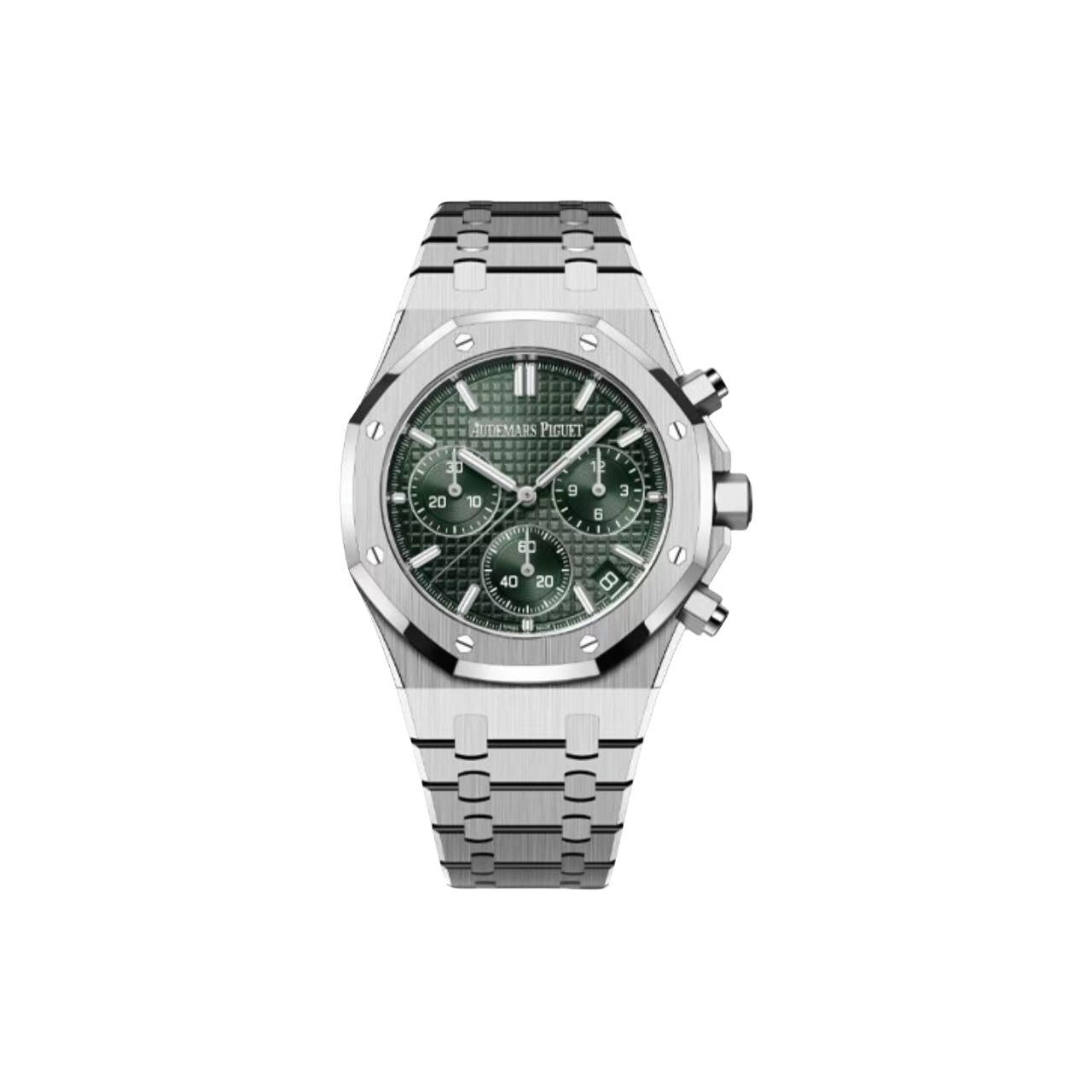APS廠 AUDEMARS PIGUET 愛彼皇家橡樹ROYAL OAK 自動機械機芯 41mm 綠色錶盤