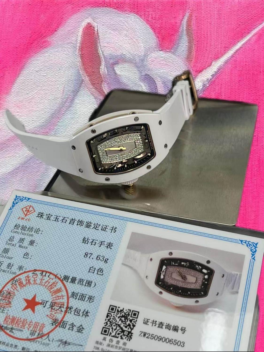 改裝定制 Richard Mille 理查德米勒 RM07-01 白陶瓷