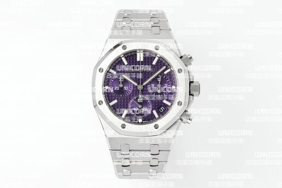 APS廠 AUDEMARS PIGUET 愛彼皇家橡樹ROYAL OAK 41mm 紫色錶盤