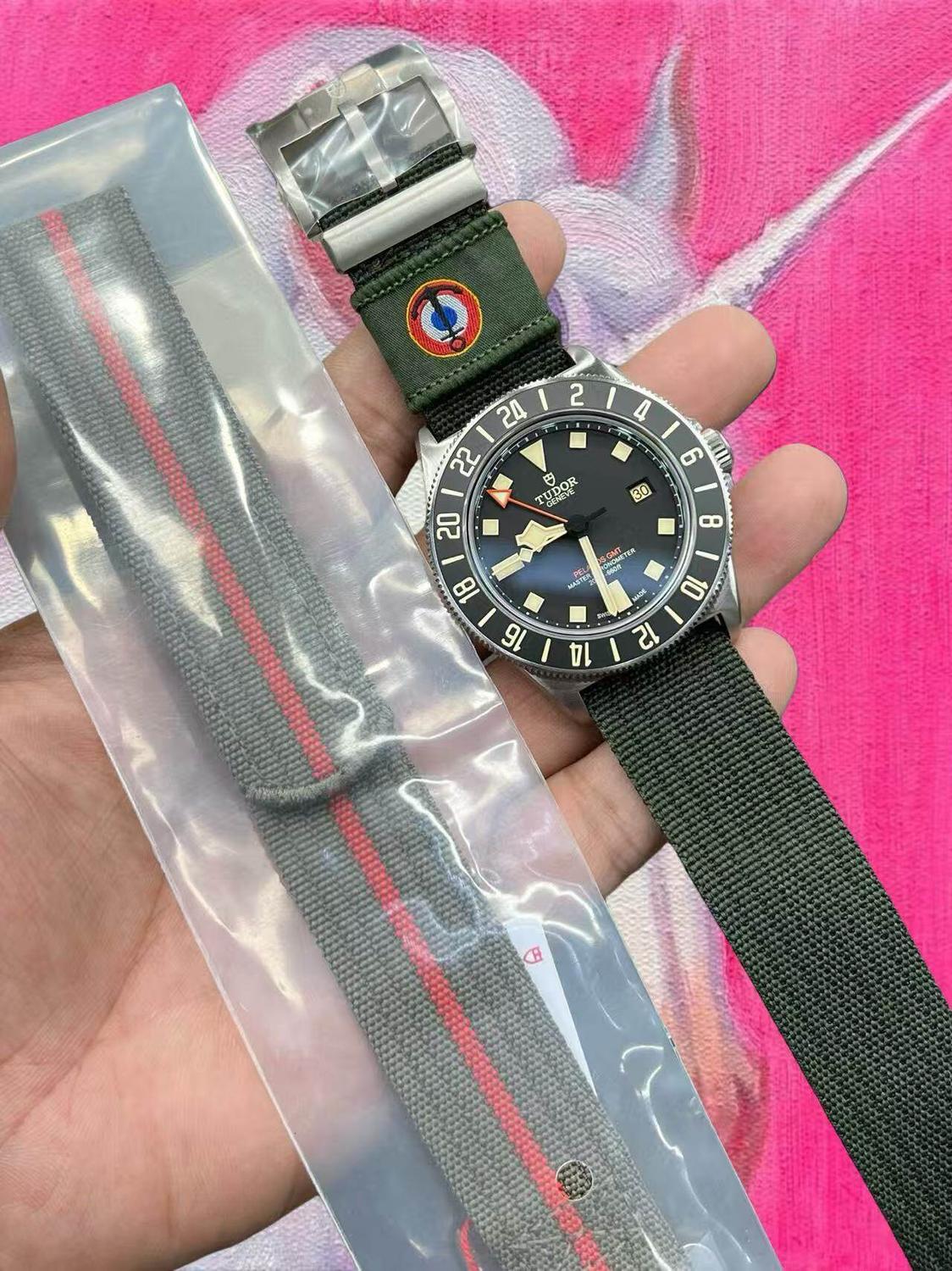 M+廠 TUDOR帝舵 領潛型FXD格林尼治款 42mm 黑色錶盤 鈦金屬錶殼