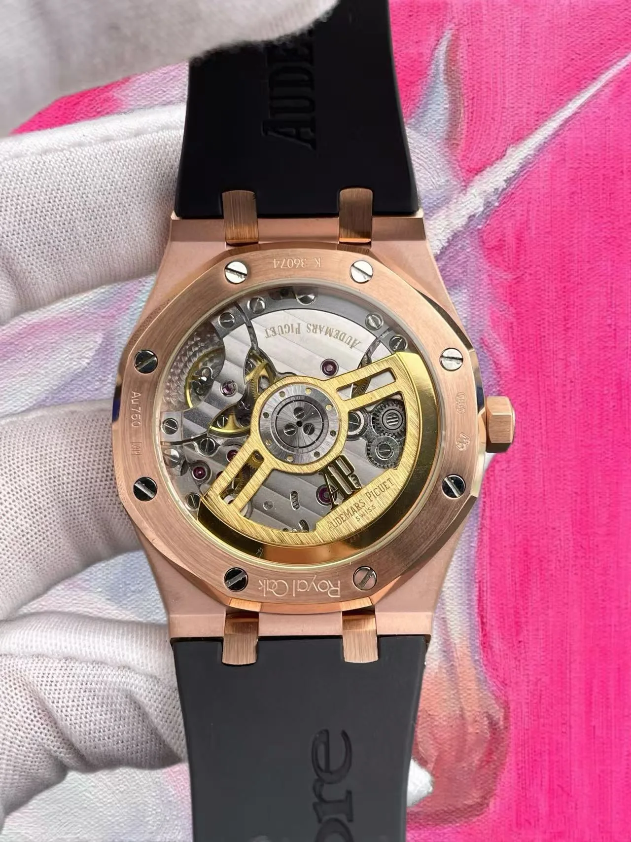 IP廠 愛彼 皇家橡樹 15500 玫瑰金黑盤 41mm 4302機芯